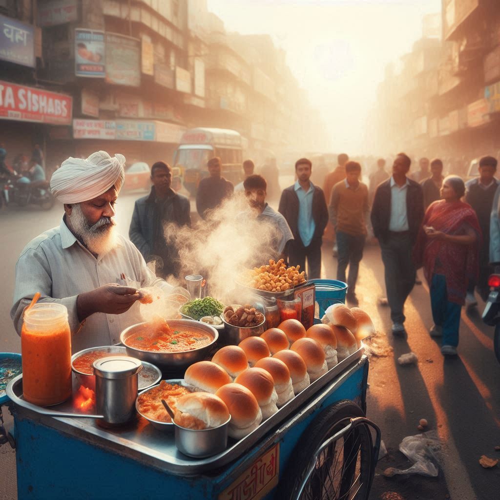 pav bhaji street food